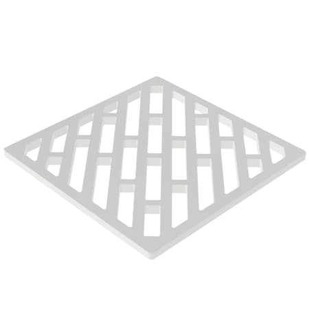 Newport Brass 4" Square Shower Drain in Matte White 233-408-52
